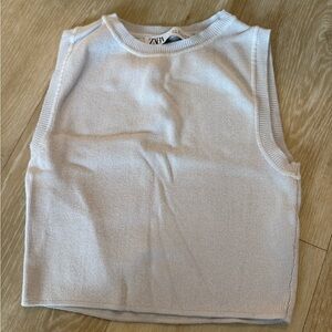 Zara Cream Knit Top